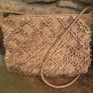 HOBO Polished Genuine Leather Textured Crossbody Bag